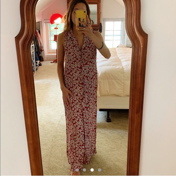 Vintage Maxi Button Up Dress - Picture 3 of 4